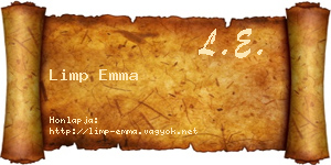 Limp Emma névjegykártya