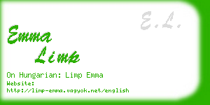 emma limp business card